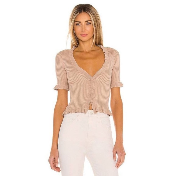 Lovers + Friends Sweaters - Lovers + Friends Carissa Ruffle Sweater S